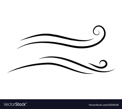 Wind Tattoo Blowing, Wind Blowing Drawing, Air Doodle, Wind Tattoo Ideas, Wind Doodle, Wind Sketch, Rachel Tattoo, Air Illustration, Wind Illustration