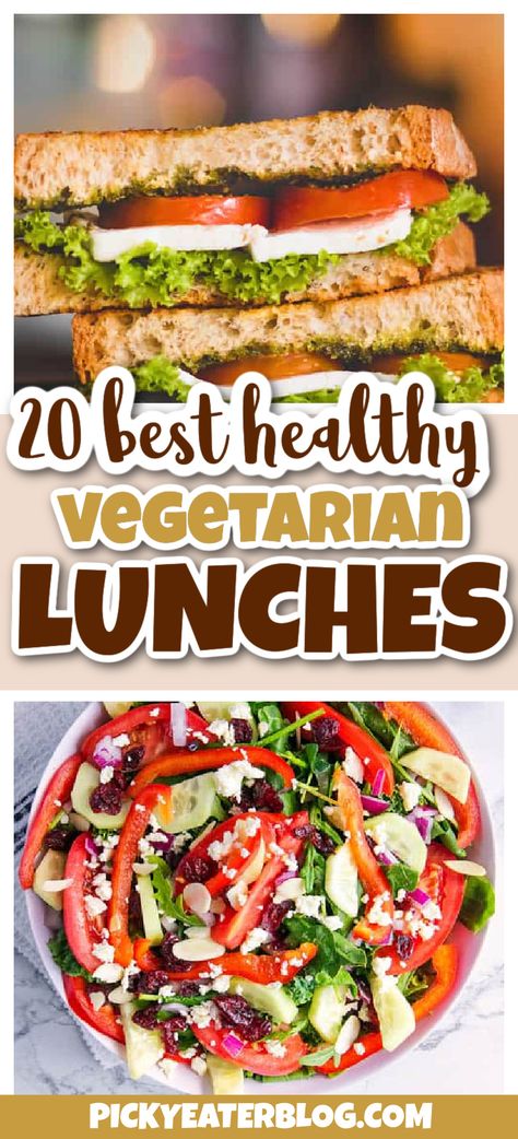 Healthy Vegetarian Meals For One, Healthy Easy Vegetarian Lunch, Whole Food Recipes Eating Clean Vegetarian, Lunch Ideas Without Deli Meat, Healthy Vegetarian Lunches For Work, Gluten Free Vegetarian Lunch Ideas For Work, Quick Vegetarian Lunches For Work, Vegetarian Sack Lunch Ideas, Veggie Dishes For Lunch