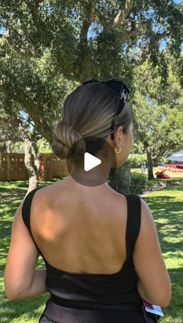 Kim Lloyd on Instagram: "Perfect easy low bun 🤍🤍 my everyday summer hair! #hair #hairstyles #hairstyle #lowbun #bun #slickbun #slickbackhair" Low Bun Wet Hair, Fast Low Bun Hairstyles, Slip Back Hairstyle, Cute Slick Back Bun Hairstyles, Slick Bun For Long Hair, Low Bun Work Hairstyle, Hair Bun Ideas Easy, Fine Hair Low Bun, Slicked Bun With Bangs