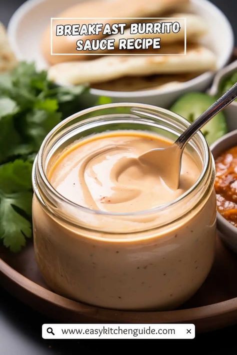 Breakfast Burrito Dipping Sauce, Breakfast Dipping Sauce, Breakfast Taco Sauce, Burger King Breakfast Burrito Sauce, Breakfast Burrito Cheese Sauce, Cheese Sauce For Breakfast Burritos, Burrito Sauce Recipe Simple, Sauce For Breakfast Burritos, Breakfast Burrito Sauce Recipe