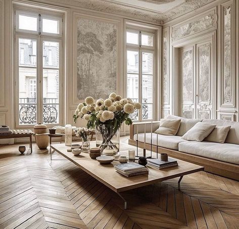 Parisian Living Room, Parisian Interior Design, Parisian Decor, Parisian Interior, Parisian Apartment, Apartment Style, Paris Apartments, French Interior, Elegant Living