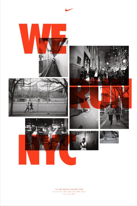 Wheatpaste posters at Nike Flatiron NYC | dcwdesign // blog Plakat Design Inspiration, Poster Grafico, Nike Poster, Portfolio Illustration, Magazine Ideas, Banner Web, Desain Editorial, 타이포그래피 포스터 디자인, Sport Poster Design