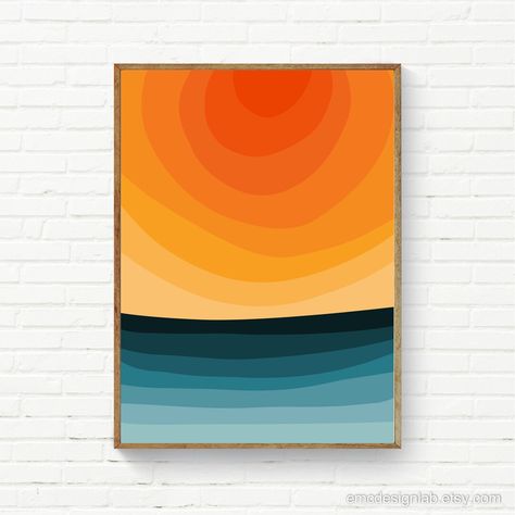 This Giclée Prints item by EmcDesignLab has 233 favorites from Etsy shoppers. Ships from United States. Listed on 18 Sep, 2023 Minimalist Sunset Painting, Abstract Sunset Painting, Deco Orange, Wall Art Orange, Minimalist Frame, Orange Color Palettes, Colors Wall, Orange Painting, Orange Wall Art