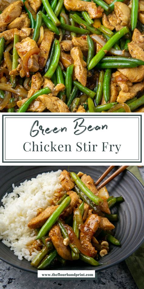 If you’re looking for a delicious stir fry green bean recipe then check out this quick and easy stovetop dinner. It’s a combination of juicy chicken breast strips, tender crisp fresh green beans, onions, garlic, and a homemade sauce that combines in one pan to create a saucy chicken and green bean stir fry that the whole family will love. You can get my tips and detailed instructions by visiting the post, then try out a stir fry recipe that will quickly become a homemade dinner family favorite. Chicken And Green Bean, Green Bean Stir Fry, Bean Stir Fry, Clean Meal Prep, Chicken Green Beans, Healthy Recipes Clean, Clean Eating Recipes For Dinner, Clean Eating For Beginners, Meal Prep Clean Eating