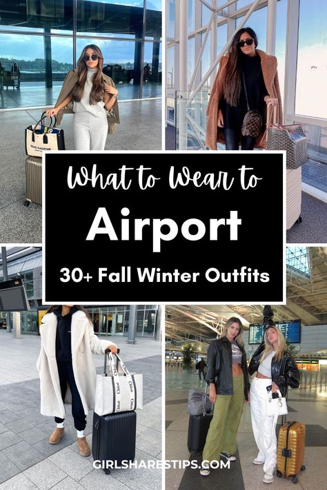 30+ chic fall winter airport outfit ideas to elevate your travel style! Discover comfy looks perfect for jet-setting in comfort and style. Airport Look For Winters, Cozy Airport Outfit Fall, Chicago Fall Outfits Cold Weather, Cute Fall Travel Outfits, Airplane Style Airport Outfits, Airport Outfit Women Winter, Airport Outfit Ideas For Women, Az Winter Outfit, Traveling Outfits Winter Car Road Trips