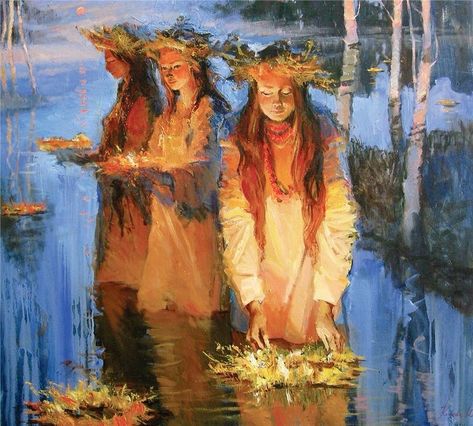 Slavic Folklore, Pagan Art, Ukrainian Art, Fortune Telling, Arte Inspo, Witch Art, Art And Illustration, Classic Art, Aesthetic Art