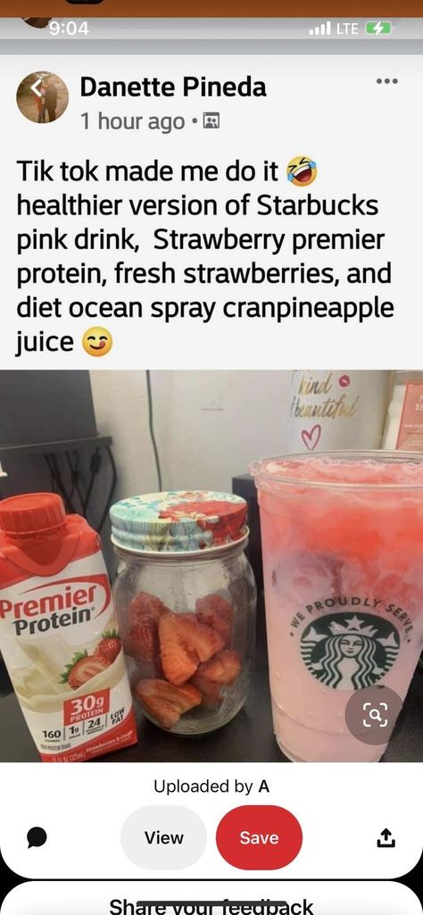 Protein Drink Recipes, Drinks And Food, Bariatric Friendly Recipes, Bariatric Diet, Protein Shake Smoothie, Low Carb Drinks, Bariatric Eating, Premier Protein, Starbucks Drink