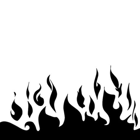 Flame Vector Design, Flames Black And White, Flame Silhouette, Fire Graphic Design, Fire Black And White, Flame Texture, Flames Background, Fire Texture, Flames Art