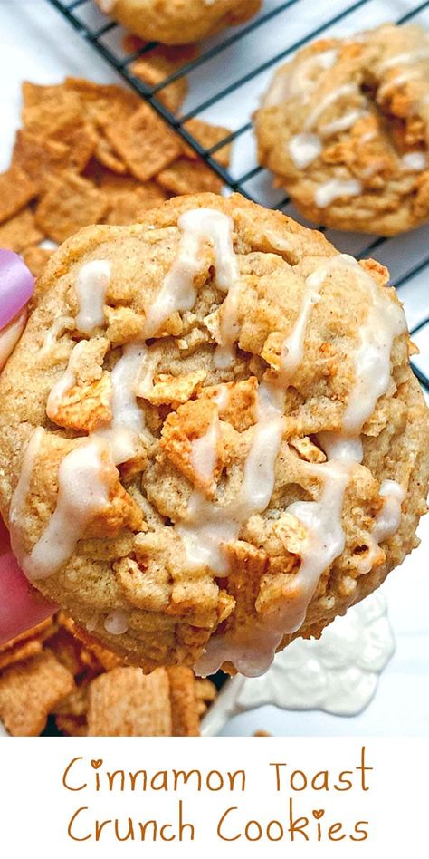 Cinnamon Toast Crunch Cookies, Crumble Cookie Recipe, Crunch Cookies, Cereal Cookies, Crunch Recipe, Lost 100 Pounds, Cinnamon Toast Crunch, Gourmet Cookies, Cookie Flavors