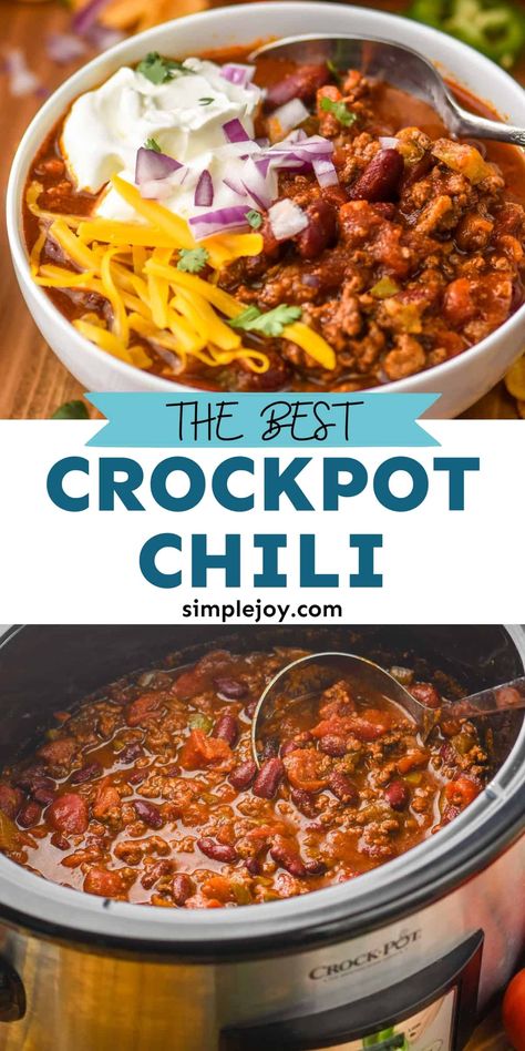 Essen, Chilli Crockpot Recipes, Easy Chili Recipe Crockpot 5 Ingredient, Easy Chilli Recipe Crockpot, Crock Pot Chilli Recipes, Best Chili Recipe Award Winning Crockpot, Beef Chili Recipe Crockpot, Chilli Recipe Crockpot, Crockpot Chilli