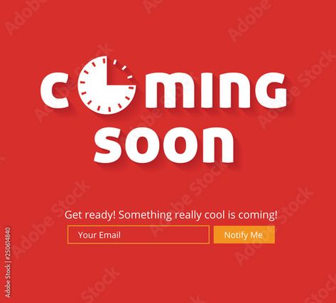 Stock Image: Coming soon website template. Coming soon landing page design. Coming soon page for a new website. We are launching soon – Illustration New Page Instagram, Coming Soon Creative Post, Coming Soon Poster Ideas, Website Launch Ideas Social Media, Launching Poster Design, New Products Coming Soon Poster, Coming Soon Social Media Post, Coming Soon Poster Design Creative, Coming Soon Instagram Post Ideas