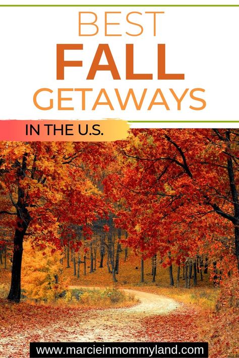 Where's the best place to see fall foliage? I've compiled 11 amazing fall travel destinations you should visit in September, October or November #autumn #fall #travel Fall Travel Destinations, Adventures With Kids, Winter Family Vacations, Fall Destinations, November Autumn, Best Winter Vacations, Vacations In The Us, Fall Vacations, Fall Getaways