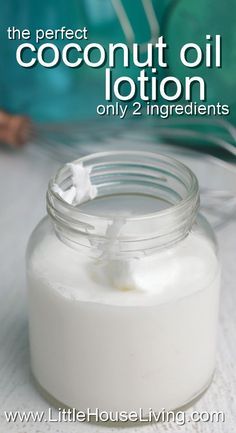 Homemade Coconut Oil Lotion Whipped Coconut Oil Lotion, Coconut Oil Lotion Recipe, Whipped Coconut Oil, Coconut Lotion, Coconut Oil Lotion, Homemade Coconut Oil, Oil Cleansing, Lotion Recipe, Diy Lotion