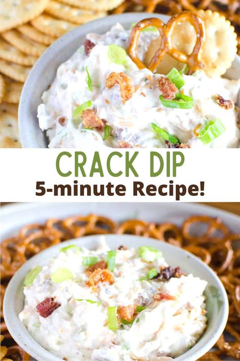 This pretzel dip recipe with cream cheese is super easy and full of flavor. Otherwise known as "crack dip", it's irresistible and comes together in under 5 minutes! Pretzel Stick Dip Recipes, Dip For Pretzels Sticks, Pretzel Thins Dips, Sweet Cream Cheese Dip For Pretzels, Cheesy Pretzel Dip, Dots Pretzel Dip, Cold Dips For Crackers, Dips To Go With Pretzel Crisps, Dips To Eat With Pretzels