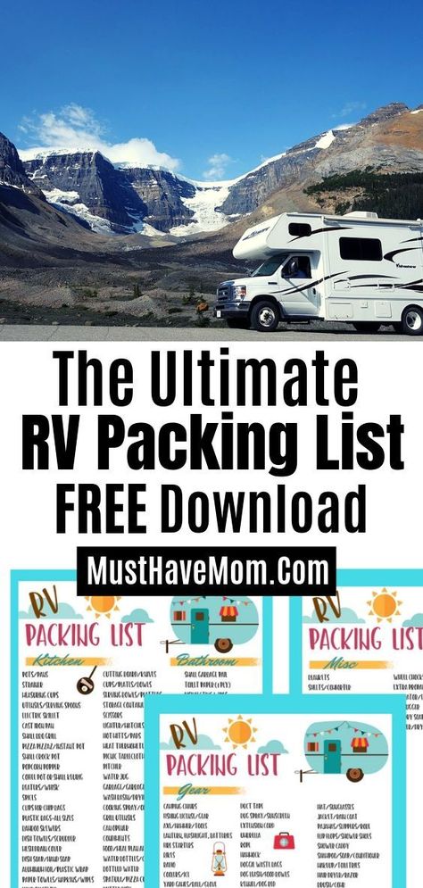 Trailer Packing List Rv Checklist, What To Pack For Rv Camping, Rv Packing List Free Printable, Packing List For Camper Trailer, Packing List For Camping In A Camper, Travel Trailer Packing List Rv Checklist, Travel Trailer Must Have List, Overlanding Packing List, Motorhome Packing List