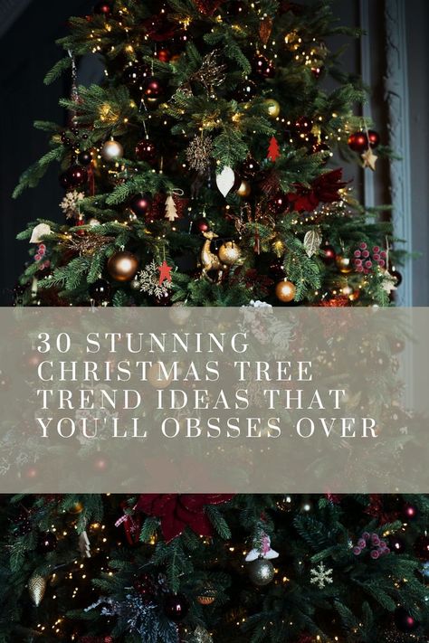 See more here: https://byannabellerose.com/30-stunning-christmas-tree-trend-ideas-that-youll-obsess-over/ Here are 30 stunning Christmas tree trend ideas for 2021 that you will be obsessed with! Christmas Tree Themes Traditional, Modern Traditional Christmas Tree, Stunning Christmas Trees, Christmas Tree Trends 2023/24, Thanksgiving Christmas Tree Ideas, All Christmas Trees, Tree Inspo Christmas, Decorating Real Christmas Trees, Real Christmas Tree Decorations