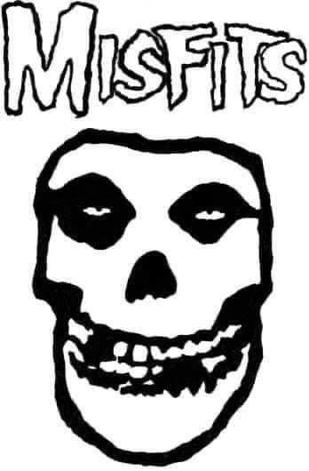 Misfits Skull Tattoo, Misfits Tattoo Flash, Misfits Tattoo, Misfits Logo, Misfits Skull, Custom Guitar Picks, Heavy Metal Art, Arte Punk, Punk Patches