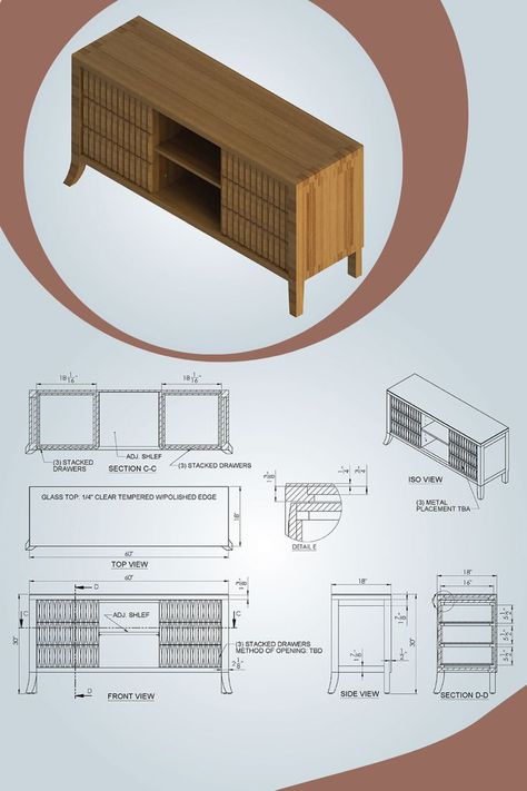 CAD Shop Drawings, Woodwork, CAD Drafting, Woodworking, Office Woodwork, Furniture, Manufacturing, Cabinet, Cabinet drawing, cabinet design Architectural Layout, Furniture Details Drawing, Woodwork Shop, Drawing Furniture, Interior Design Help, Furniture Design Sketches, Interior Design Student, Kitchen Layout Plans, Drawing Interior