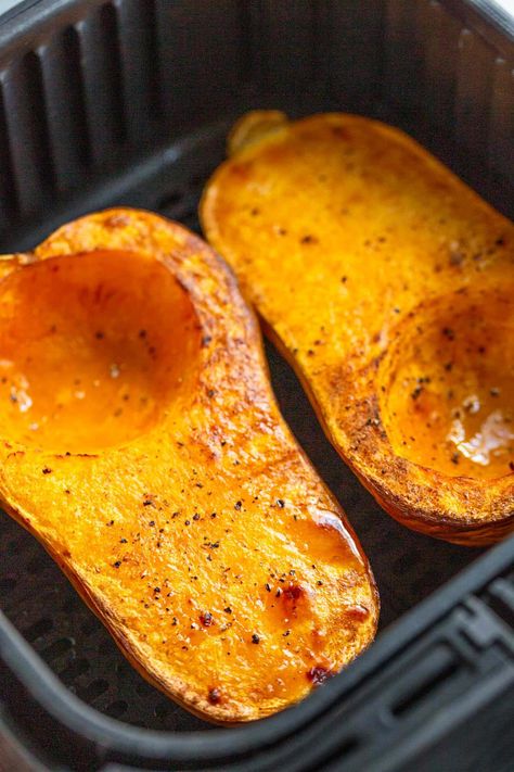 Butternut Squash And Brussel Sprouts, Squash And Brussel Sprouts, Air Fryer Butternut Squash, New Air Fryer Recipes, Air Fryer Recipes Snacks, Cooks Air Fryer, Air Fried Food, Air Fryer Oven Recipes, Air Fry Recipes