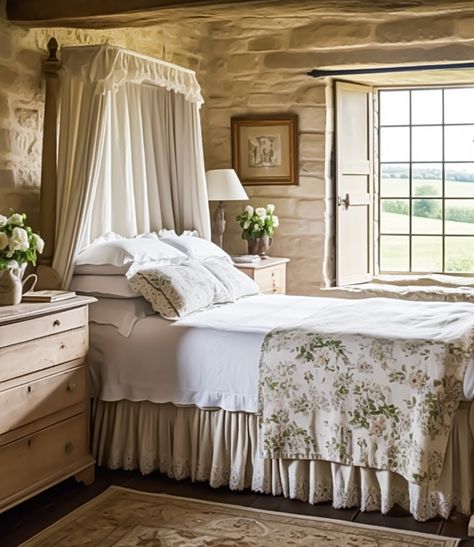 Country Cottage Bedroom Decor, Modern Country Bedrooms, Country Bedroom Ideas, English Bedroom, Scottish Interiors, Cottage Bedroom Decor, Country Cottage Bedroom, Country Style Bedroom, Cozy Bedroom Ideas