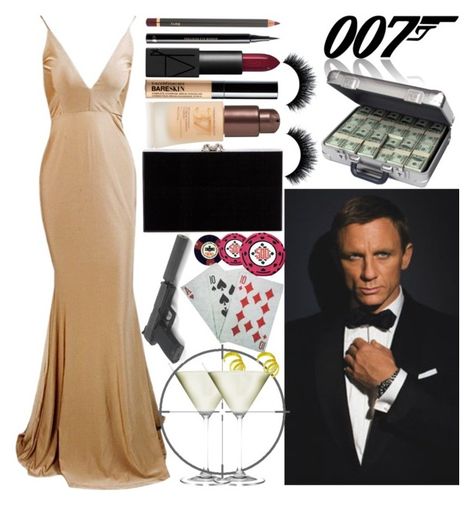 "Casino Royale" by fixedserenity ❤ liked on Polyvore featuring Vesper Dresses, Charlotte Olympia, Bare Escentuals, NARS Cosmetics, H&M and Jane Iredale James Bond Theme Outfit, 007 Theme Party Outfit Women, James Bond Theme Dress, Casino Royale Theme Party Outfit, James Bond Theme Party Outfit, James Bond Costume, James Bond Dresses, Vesper Dresses, Bond Girl Outfits