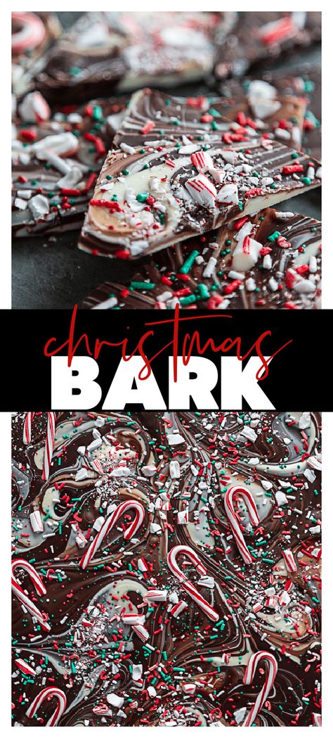 Christmas Bark - Dash of Sanity Christmas Tree Bark Recipe, Chocolate Bark Recipes Oven, Christmas Bark Graham Crackers, How To Make Christmas Bark, Candy Bar Bark, Grinch Christmas Bark, Christmas Candy Bark Recipes, Xmas Bark Recipes, Easy Christmas Bark Recipes