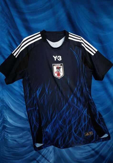 Y-3 and the Japan Football Association Unveil 24/25 Collaborative Collection - SoccerBible Japan Soccer, Football Jersey Outfit, Men's Adidas (men), Sport Shirt Design, Sports Jersey Design, Jersey Outfit, Soccer Kits, Football Tees, Football Outfits