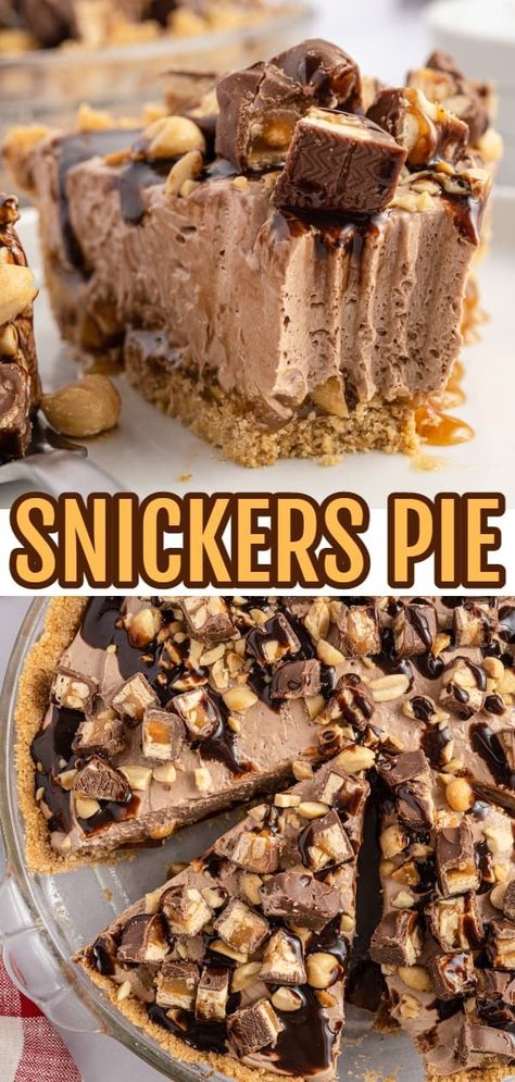 Snicker Pie Recipe, Soda Cracker Pie, Graham Cracker Crust Dessert, Snickers Dessert, Snickers Pie, Snickers Recipe, Light Headed, Cupcake Business, Baking Recipes Pie