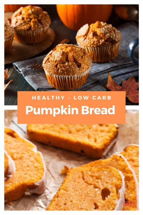 The BEST Keto Pumpkin Bread with Almond Flour! Less than 3 net carbs per slice, versatile, customizable, delicious cake like consistency with close to zero effort. The perfect low carb fall treat to help you reach your weight loss goals during Halloween and the holidays! Weight Watchers, Paleo, sugar-free, gluten-free, vegan and dairy free options! Don’t miss this healthy pumpkin bread recipe with cream cheese frosting! Keto Pumpkin Bread With Cream Cheese, Low Carb Pumpkin Bread Recipes, Almond Flour Keto Bread, Keto Cream Cheese Recipes Desserts, Healthy Pumpkin Bread Almond Flour, Almond Flour Pumpkin Recipes, Pumpkin Bread Recipe Cream Cheese, Bread With Almond Flour Recipe, Vegan Almond Flour Recipes