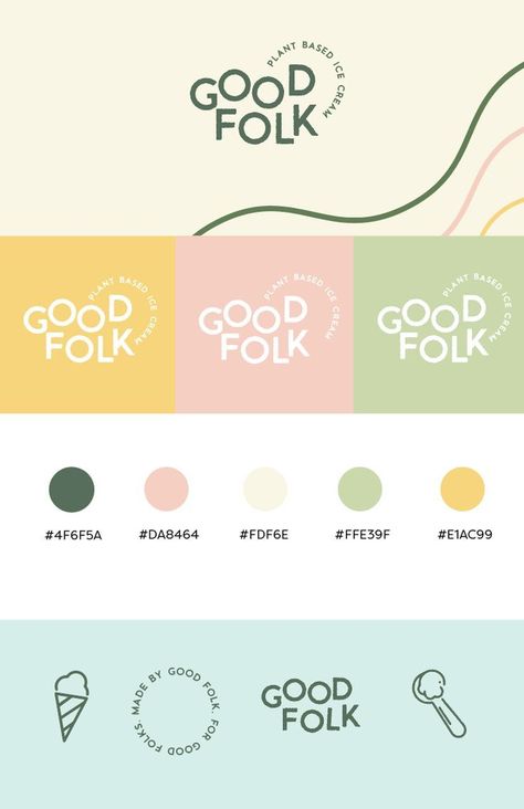 Paste Color Palette, Happiness Logo Design, Pastel Color Branding, Pastel Logo Ideas, Pastel Colors Branding, Logos Color Pastel, Bakery Branding Design Inspiration, Pastel Website Design, Pastel Branding Design