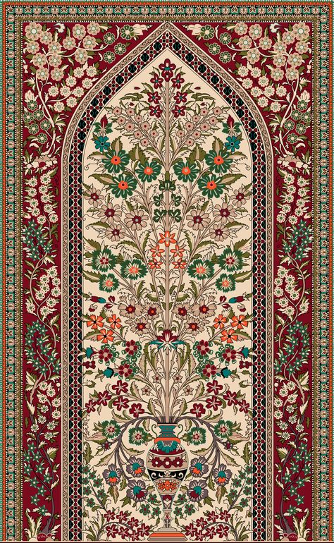 Mughal Art Paintings, Antique Persian Carpet, Persian Art Painting, Print Design Art, Paisley Art, Textile Prints Design, Islamic Art Pattern, Textile Pattern Design, Digital Borders Design