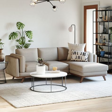 Boho living room grey couch