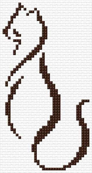 Blackwork Cat Pattern, Cat Cross Stitch Charts, Cross Stitch Calculator, Black Cat Cross Stitch, Stitches Pattern, Cat Cross Stitches, Pattern Cat, Cross Stitch Letters, Cat Cross Stitch Pattern