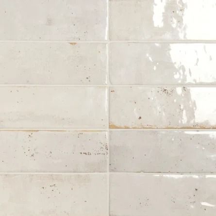 Encore Surfaces Tennessee 2" X 6" Zellige Subway Wall Tile | Wayfair Chalet Kitchen, Villa Lagoon Tile, Best Floor Tiles, Porcelain Wall Tile, Tile Saw, Zellige Tile, White Subway Tile, Ceramic Floor, Kitchen Tiles Backsplash