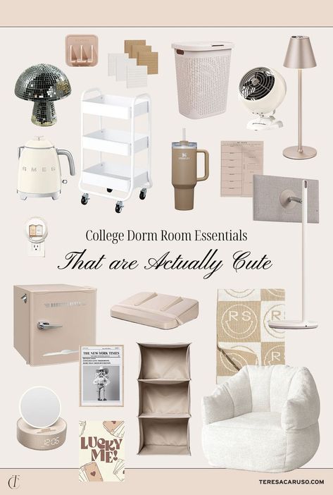 Collage Dorm Room Essentials, Bedroom Ideas For Dorm Rooms, Things You Should Have In Your Room, Fancy Dorm Room Ideas, Things You Must Have In Your Room, Amazon Dorm Room Must Haves, Dorm Room Kitchen Essentials, College Things You Need, Amazon Dorm Decor