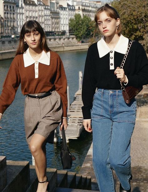 Style Parisienne, Simple Retro, Looks Street Style, Looks Chic, 가을 패션, Fall Fashion Trends, Mode Vintage, Mode Inspiration, Looks Vintage