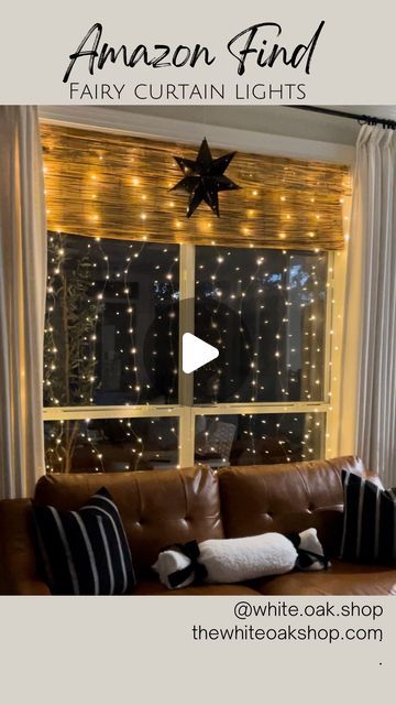 white.oak.shop on November 29, 2023: "Fairy Curtain Lights ✨ Great way to add some twinkle to your space. They plug in and come with hooks and clips for easy mounting. Did I mention the remote and timer 👏🏼 This would be great for an exterior window or for a holiday party or Christmas backdrop. #christmasideas #christmasinspo #twinklelights #amazonfinds". Christmas Lights Inside Window, Easy Christmas Backdrop, Fairy Curtain Lights, Christmas Lights Inside, Christmas Window Lights, Tree Curtains, Lead Windows, Exterior Window, Christmas Backdrop