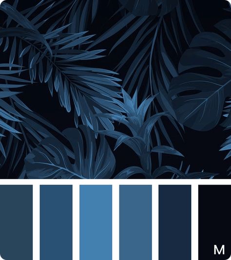 Dark blue -  Dark blue Bedroom Dark, Dark Color Palette, Color Schemes Colour Palettes, Blue Palette, Monochrome Color, Blue Colour Palette, Color Balance, Dark Blue Color, Colour Palettes