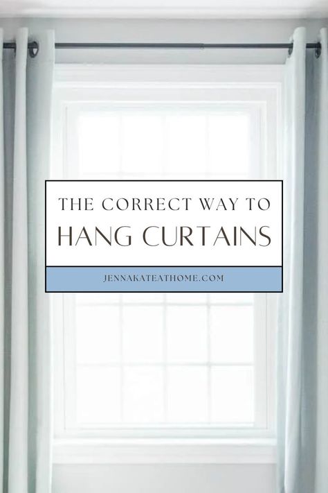 Discover how to hang curtains easily and properly with these simple tips. Learn the best way to hang curtains in your living room like a pro, including how to hang curtain rods near the ceiling for a polished look. This guide covers everything from choosing the right rods to hanging curtain rods for perfect window curtains. Correct Way To Hang Curtain Rods, Curtain Rod Size For Window, Curtain Guidelines, Easiest Way To Hang Curtain Rods, Rules For Hanging Curtains, How To Hang Bedroom Curtains, Where To Put Curtain Rod, Measurements For Hanging Curtain Rods, Tips For Hanging Curtains