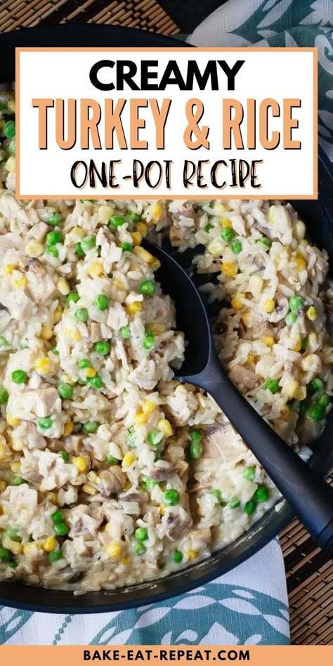 Turkey And Rice, Leftover Rice Recipes, Turkey Casserole Recipe, Turkey Rice, Turkey Casserole, Rice Dinner, Leftover Turkey Recipes, Leftover Turkey, Ground Turkey Recipes