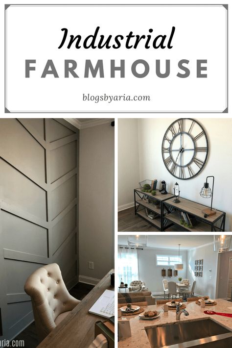 Industrial Farmhouse Living Room, Rustic Meets Modern, Farmhouse Tour, Industrial Farmhouse Decor, Farmhouse Industrial, Farmhouse Modern, Farmhouse House, Tiny Spaces, Industrial Farmhouse