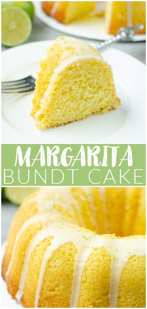 Alcoholic Cakes Recipes, Margarita Bundt Cake, Nothing Bundt Cakes Recipe, Unusual Desserts, Bundt Cake Recipes, Easy Bundt Cake Recipes, Margarita Cake, Lime Glaze, Cake Bundt