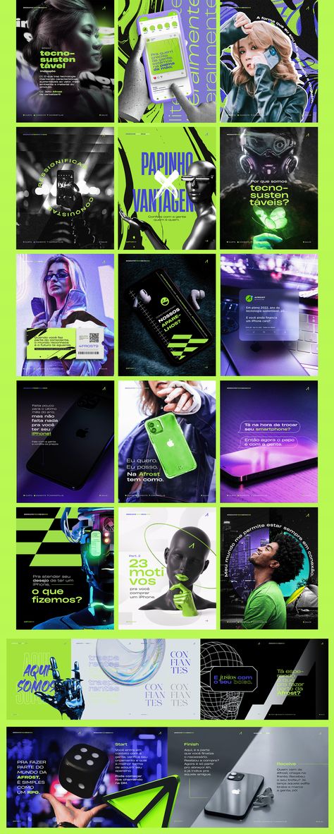 Social Media • Afrost on Behance Digital Social Media Design, Crypto Social Media Design, Instagram Fonts, Instagram Design Layout, Handwriting Logo, Social Media Website, Instagram Feed Layout, Social Media Art, Instagram Font