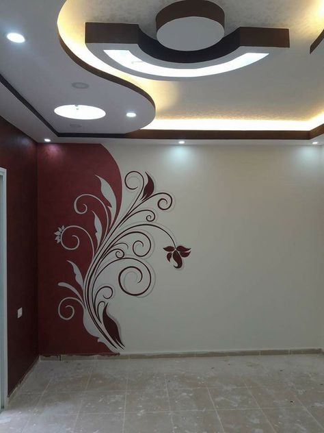 Wall Penting Design Ideas, Wall Penting Design, Room Painting Designs, 3d Wall Art Ideas, Diy Wall Painting Techniques, Asian Paints Wall Designs, Painting Design Ideas, Wall Painting Ideas, Wall Painting Living Room