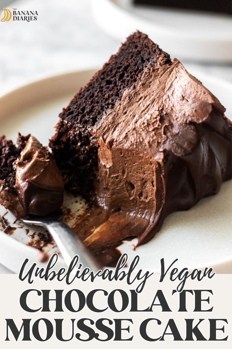 Dairy Free Chocolate Mousse Recipe, Dairy Free Mousse Cake, Vegan Mouse Cake, Vegan Sweet Potato Chocolate Cake, Vegan Chocolate Torte, Gluten Free Chocolate Mousse Cake, Vegan Flourless Chocolate Cake, Easy Gluten Free Cake Recipes, Dairy Free Egg Free Desserts