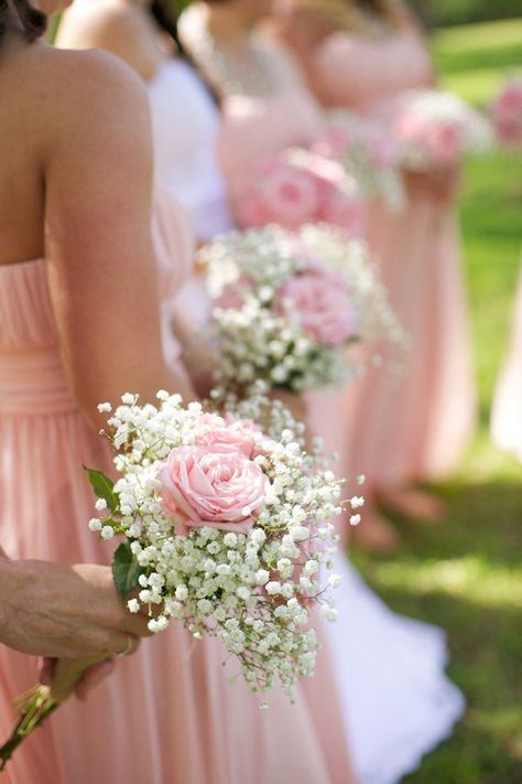 rusitic pink burlap lace wedding bouquets Rustic Pink Wedding, Wedding Flower Alternatives, Budget Friendly Wedding, Babies Breath, Wedding Expenses, Bridal Musings, Baby's Breath, Bridesmaid Bouquet, Pink Wedding