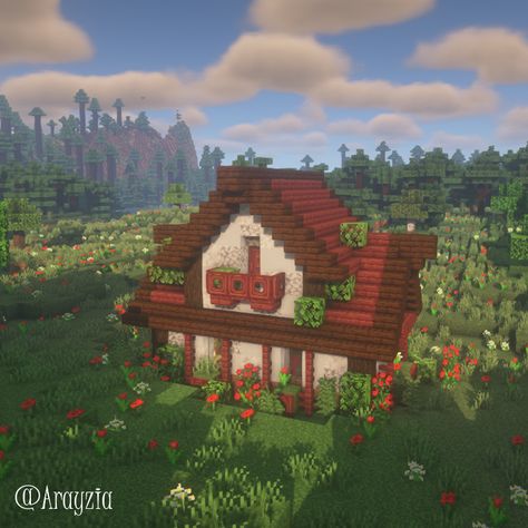 Minecraft Taylor Swift House, Red House Minecraft, Minecraft Crimson House, Taylor Swift Minecraft Builds, Minecraft Red House, Minecraft Taylor Swift, Red Minecraft House, Minecraft Cottagecore Village, Taylor Swift Minecraft