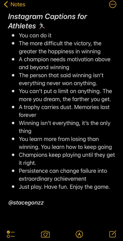 Instagram Bio Ideas Strong Women, Sport Ig Captions, Captions For Soccer Posts, Sport Captions For Instagram, Basketball Bios For Instagram, Basketball Ig Captions, Track And Field Captions For Instagram, Football Ig Captions, Sports Captions Instagram Basketball