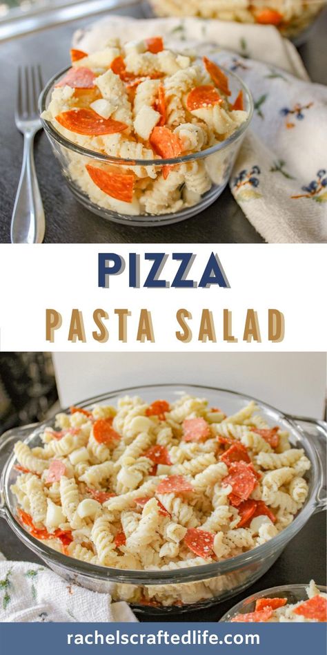 Pasta Salad Recipes With Pepperoni, Recipes With Pepperoni, Easy Cold Pasta, Kid Friendly Pasta Salad, Quick Summer Dinner, Easy Cold Pasta Salad, Cold Pasta Recipes, Easy Pasta Salad Recipes, Kid Friendly Side Dishes