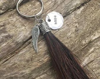 Saddle Charms, Horse Hair Braiding, Horse Hair Tassels, Mane Hair, Hair Keepsake, Equestrian Apparel, Horse Memorial, Horse Hair Jewelry, Tassel Keyring